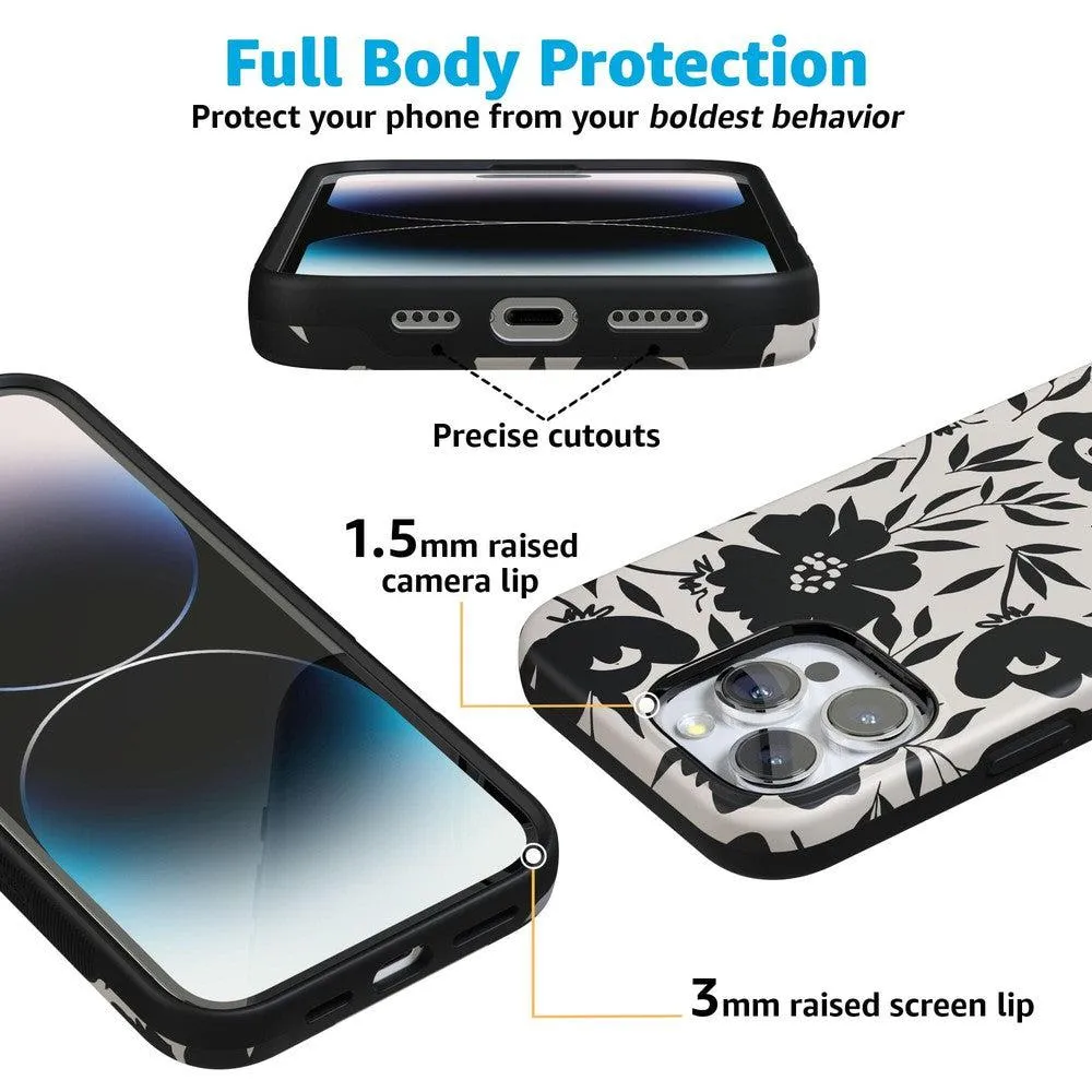 Flash Sale Dark Fantasy | Contrast Floral Case  Limited Stock!