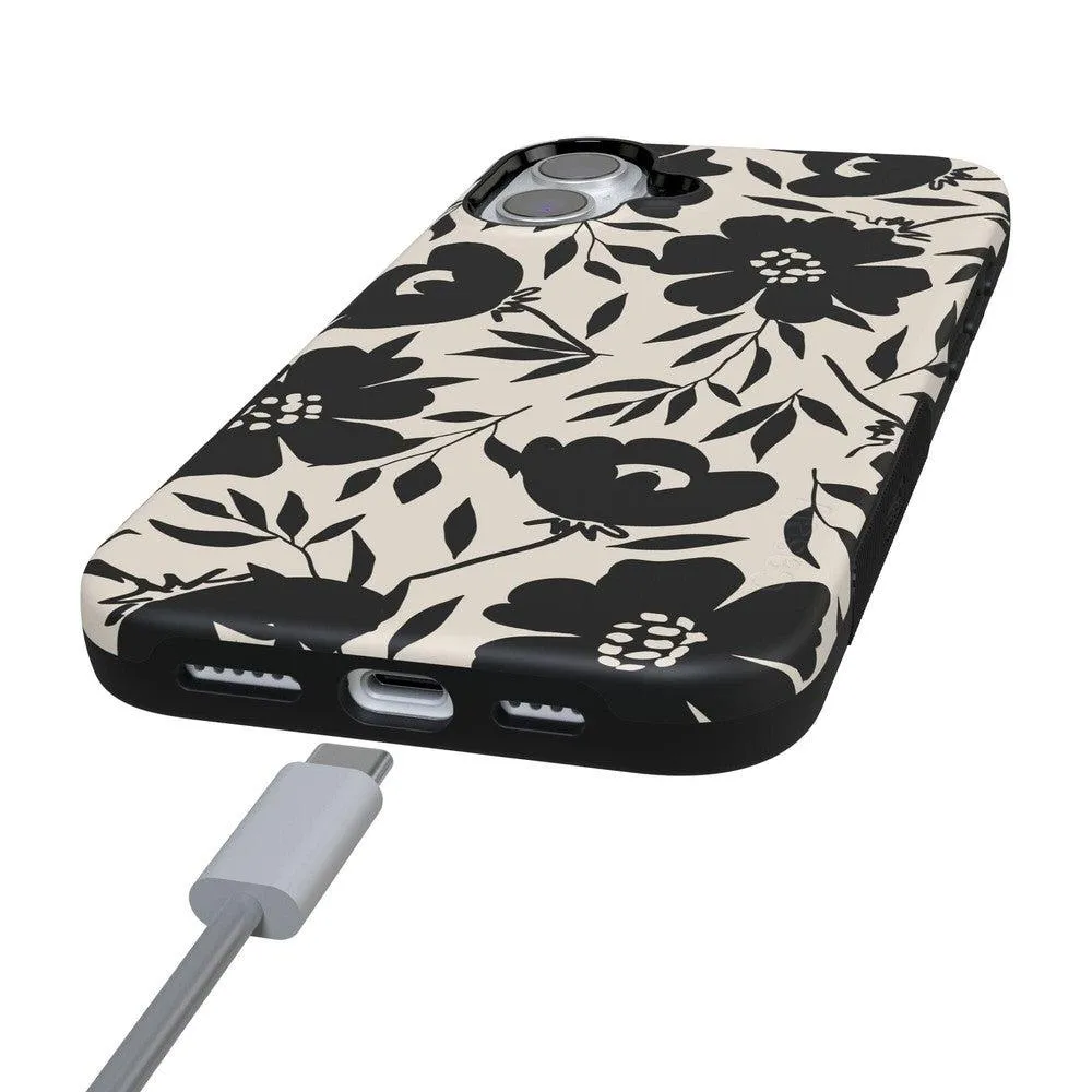 Flash Sale Dark Fantasy | Contrast Floral Case  Limited Stock!