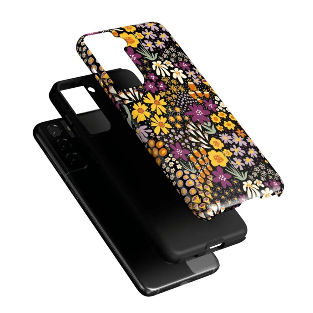 Flash Sale Falling for You | Plum Floral Samsung Case  Limited Stock!