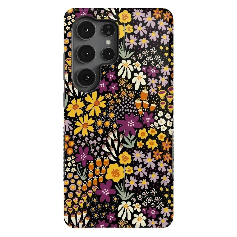 Flash Sale Falling for You | Plum Floral Samsung Case  Limited Stock!