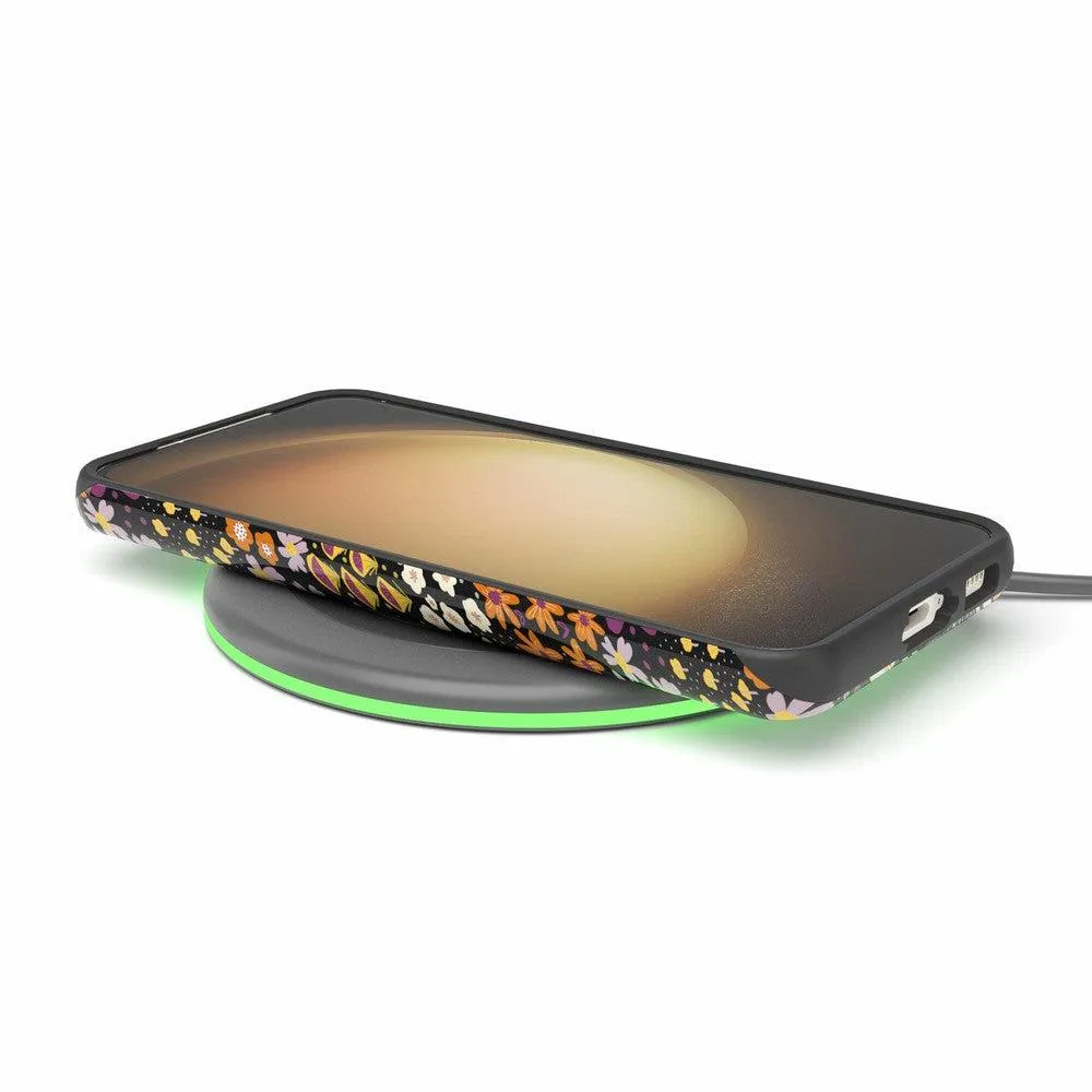 Flash Sale Falling for You | Plum Floral Samsung Case  Limited Stock!