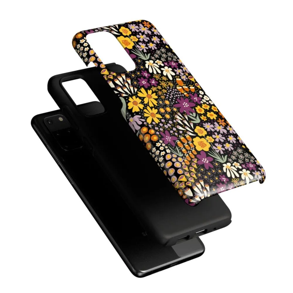 Flash Sale Falling for You | Plum Floral Samsung Case  Limited Stock!