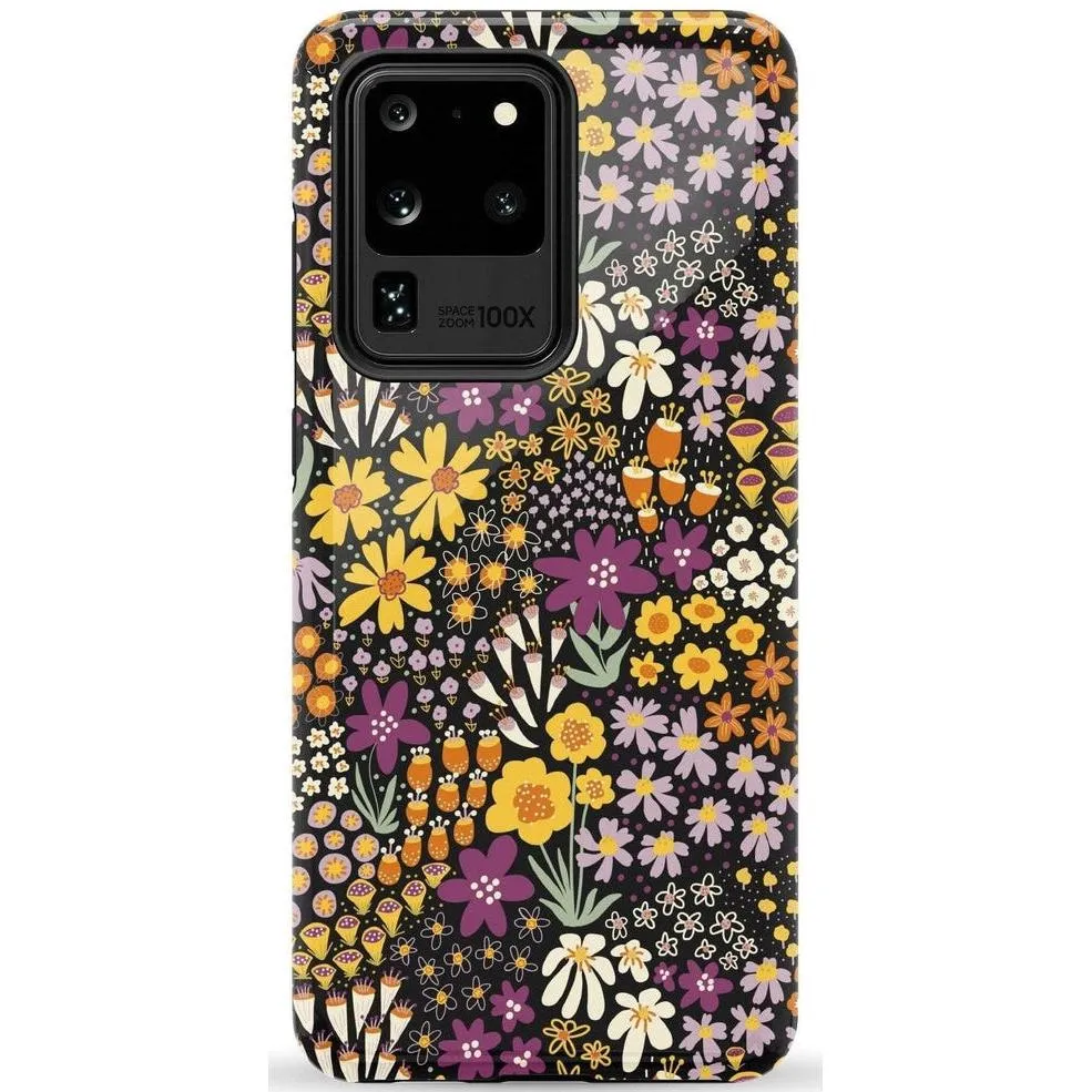 Flash Sale Falling for You | Plum Floral Samsung Case  Limited Stock!