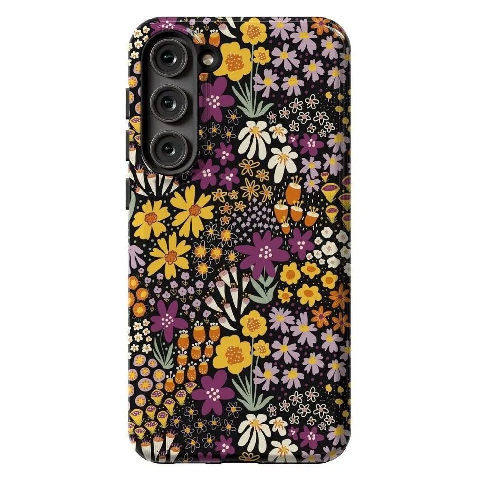 Flash Sale Falling for You | Plum Floral Samsung Case  Limited Stock!