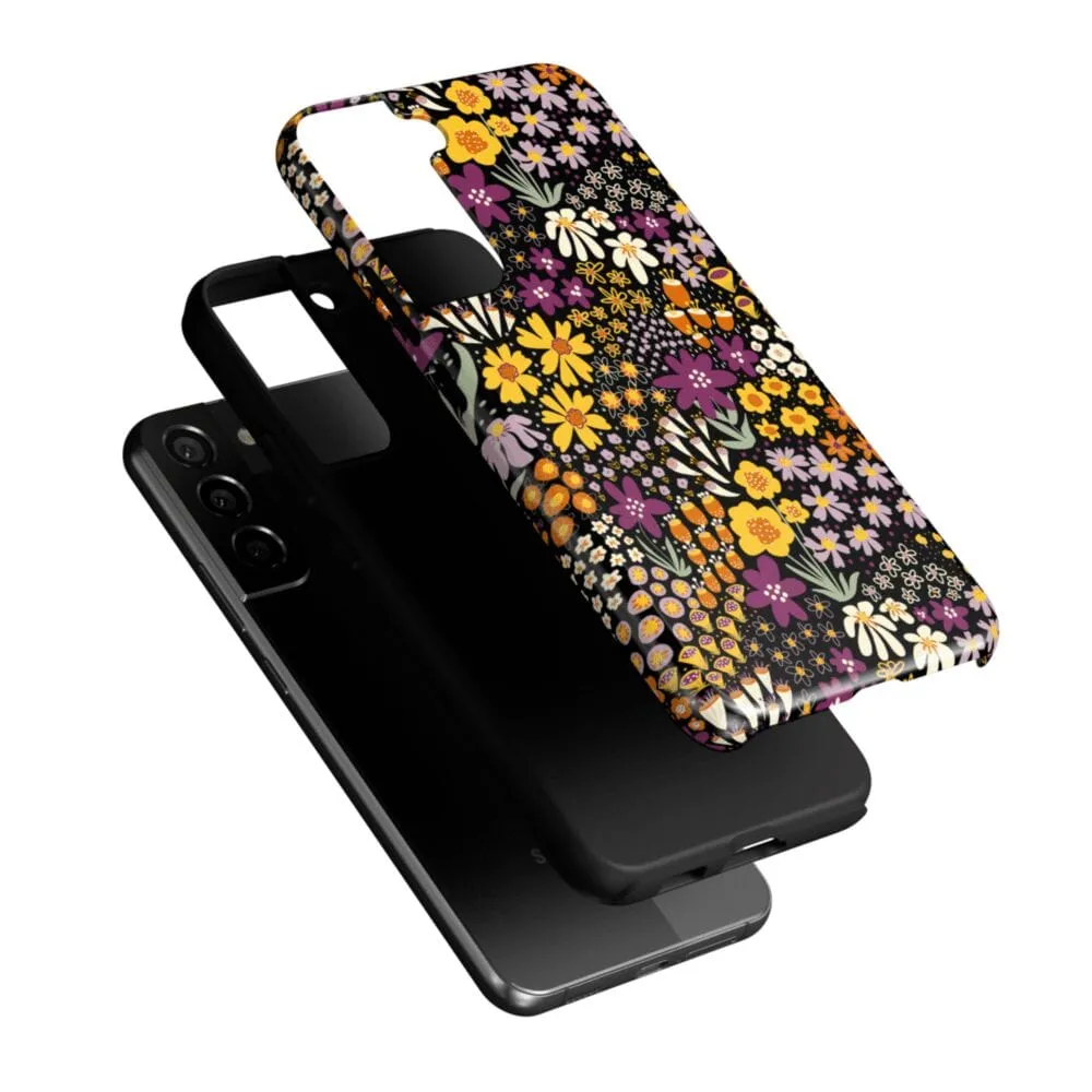 Flash Sale Falling for You | Plum Floral Samsung Case  Limited Stock!