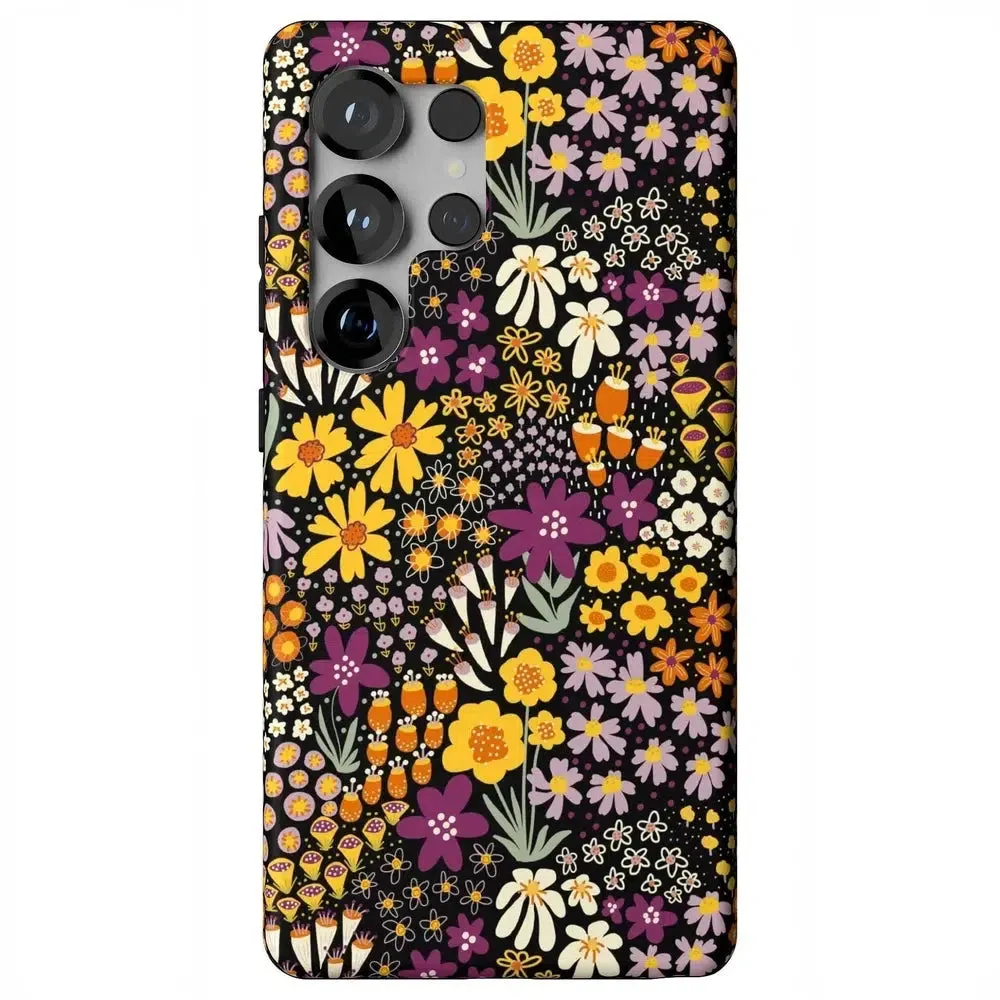 Flash Sale Falling for You | Plum Floral Samsung Case  Limited Stock!