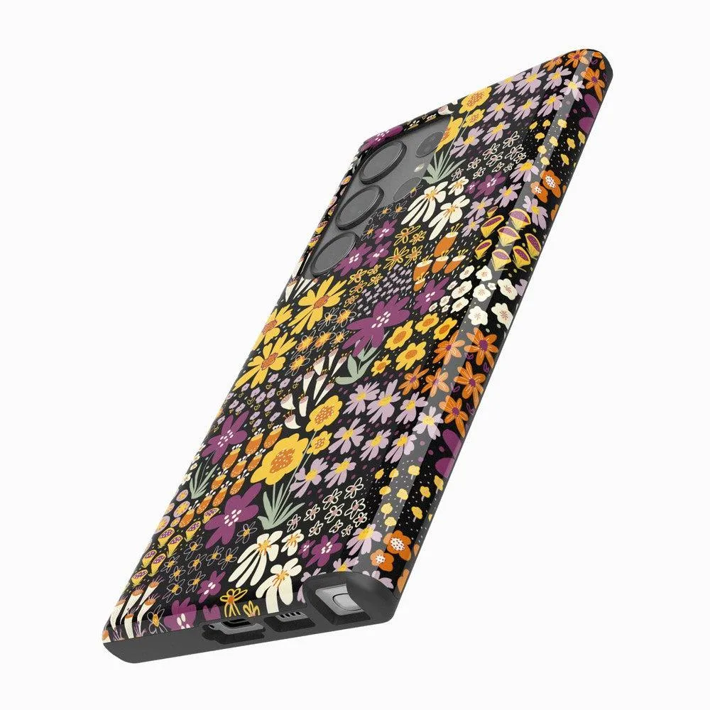 Flash Sale Falling for You | Plum Floral Samsung Case  Limited Stock!