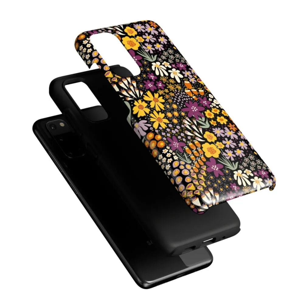 Flash Sale Falling for You | Plum Floral Samsung Case  Limited Stock!