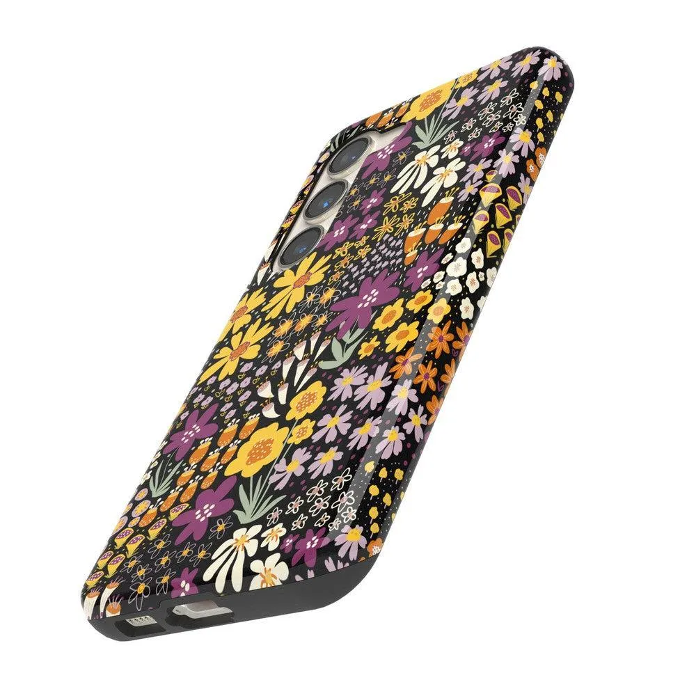 Flash Sale Falling for You | Plum Floral Samsung Case  Limited Stock!