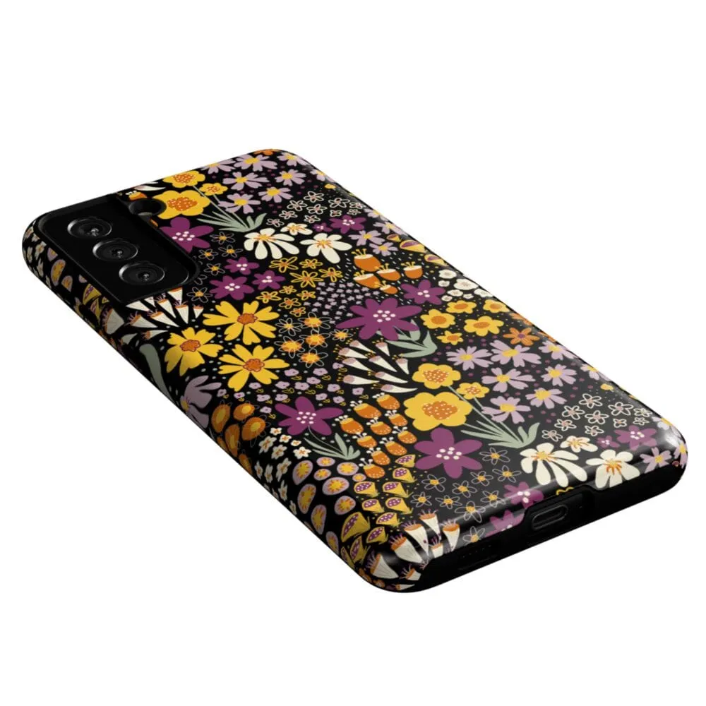 Flash Sale Falling for You | Plum Floral Samsung Case  Limited Stock!