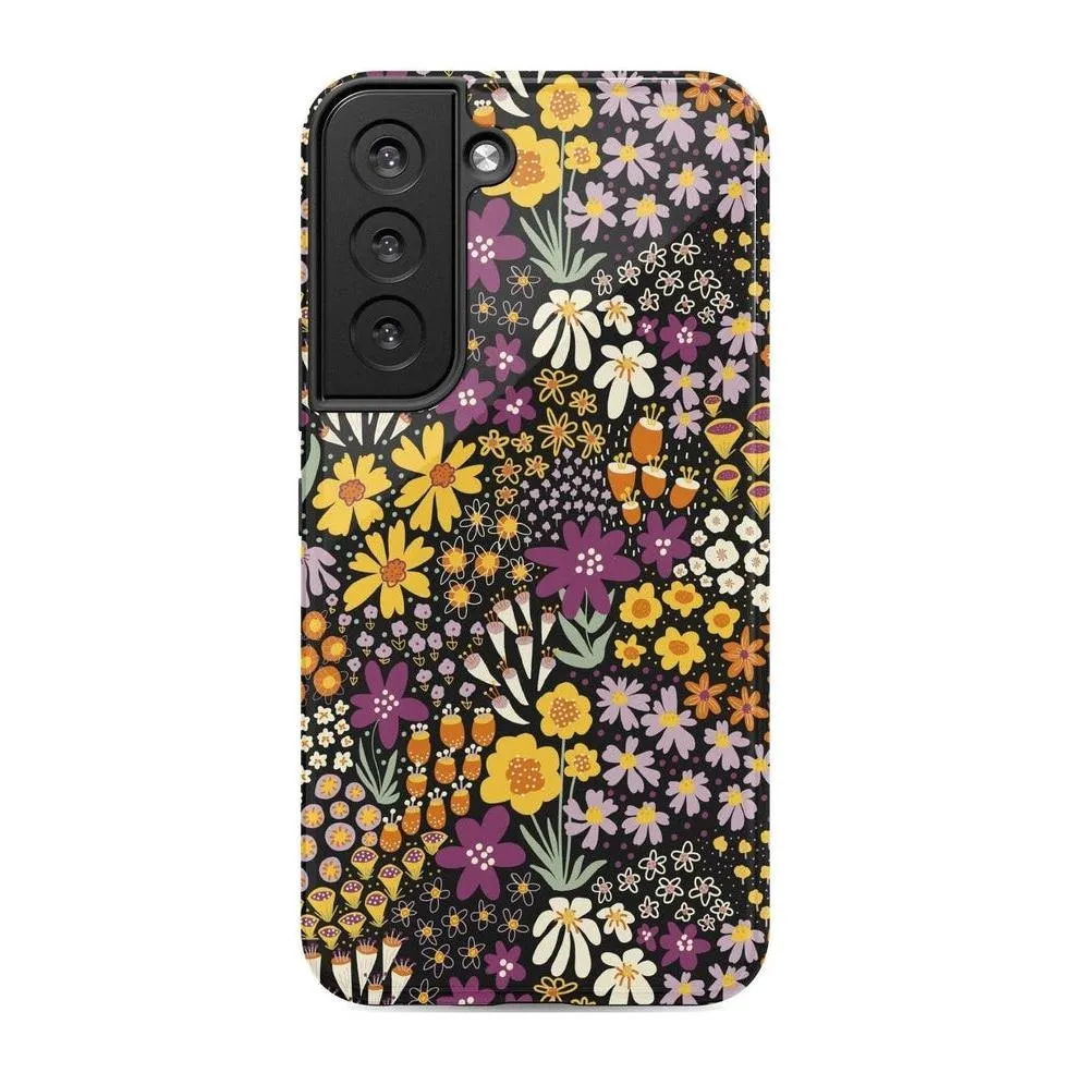 Flash Sale Falling for You | Plum Floral Samsung Case  Limited Stock!