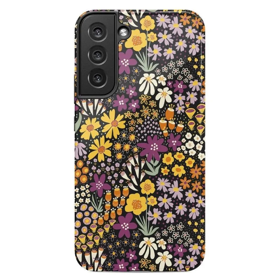 Flash Sale Falling for You | Plum Floral Samsung Case  Limited Stock!