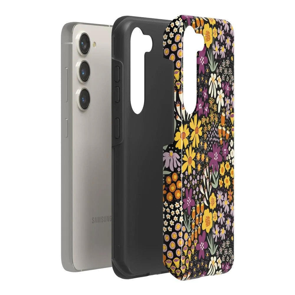 Flash Sale Falling for You | Plum Floral Samsung Case  Limited Stock!