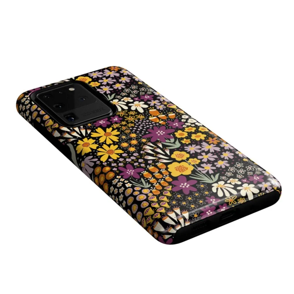 Flash Sale Falling for You | Plum Floral Samsung Case  Limited Stock!