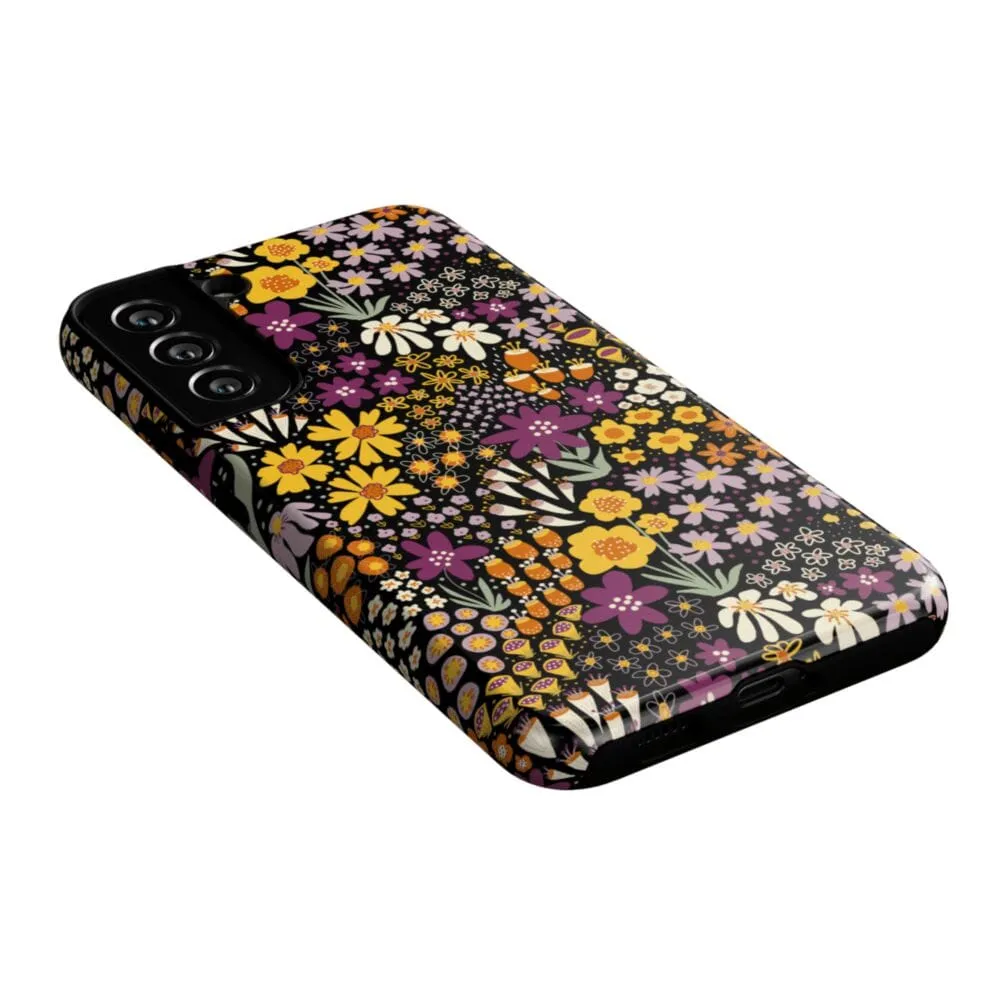 Flash Sale Falling for You | Plum Floral Samsung Case  Limited Stock!