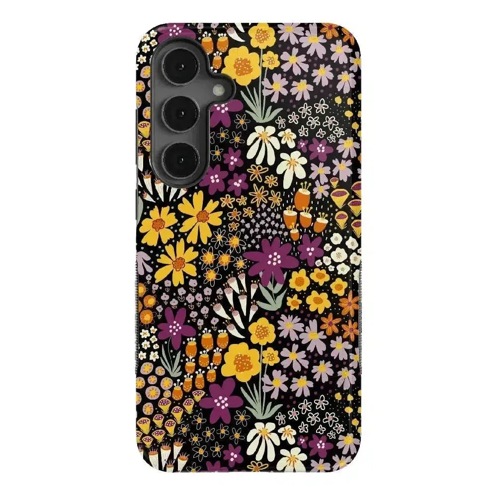 Flash Sale Falling for You | Plum Floral Samsung Case  Limited Stock!