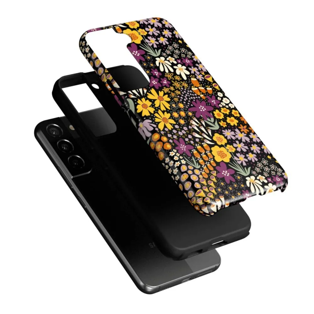 Flash Sale Falling for You | Plum Floral Samsung Case  Limited Stock!