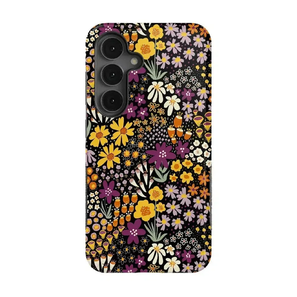 Flash Sale Falling for You | Plum Floral Samsung Case  Limited Stock!