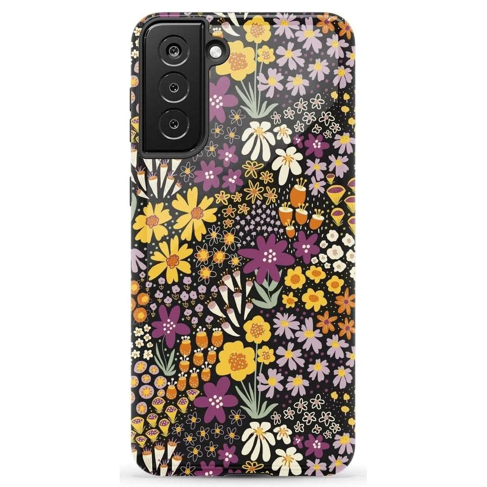 Flash Sale Falling for You | Plum Floral Samsung Case  Limited Stock!