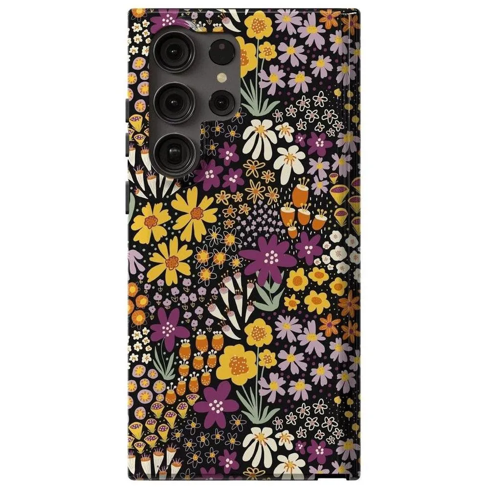 Flash Sale Falling for You | Plum Floral Samsung Case  Limited Stock!