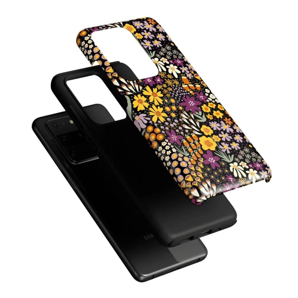 Flash Sale Falling for You | Plum Floral Samsung Case  Limited Stock!