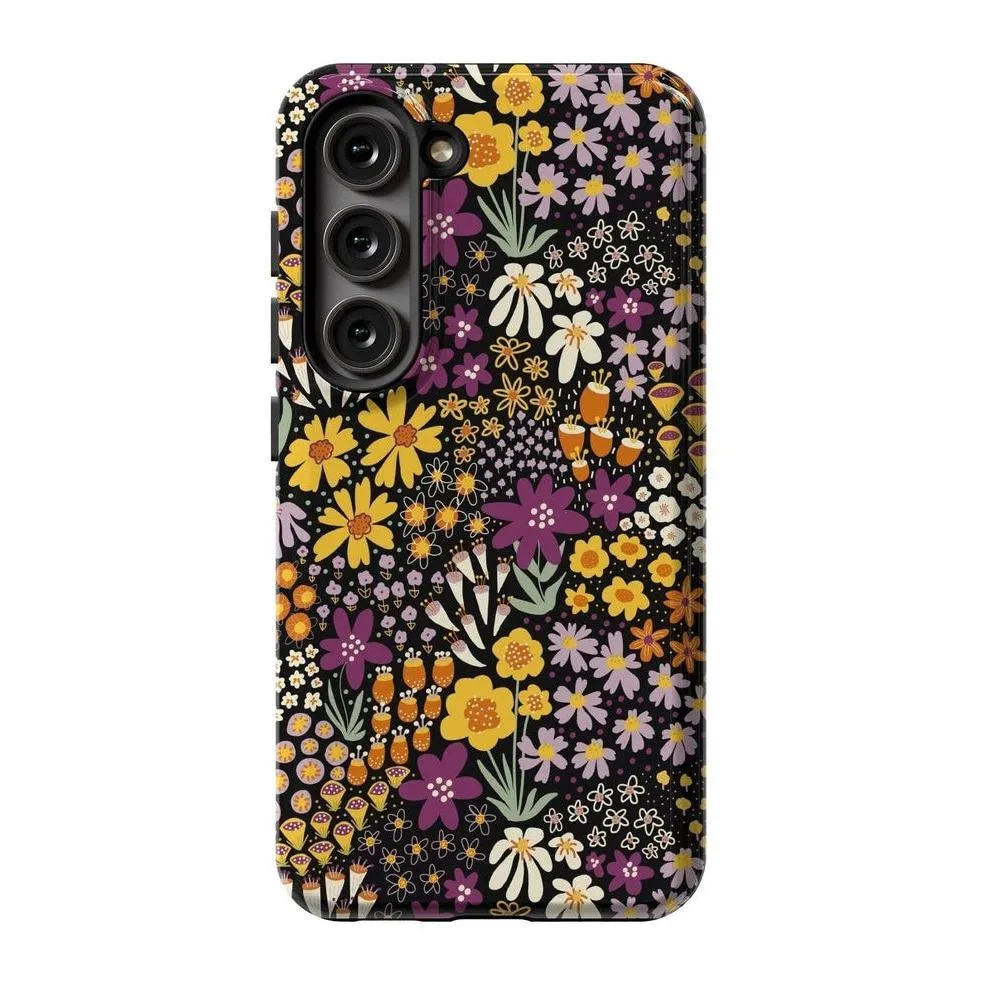 Flash Sale Falling for You | Plum Floral Samsung Case  Limited Stock!