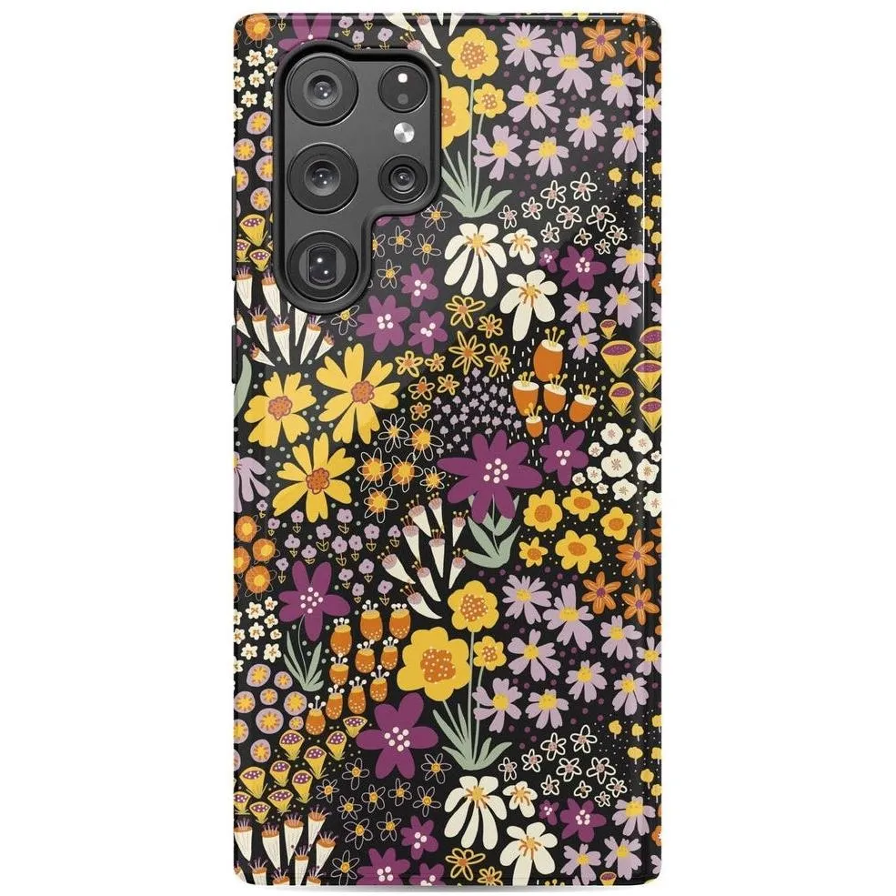 Flash Sale Falling for You | Plum Floral Samsung Case  Limited Stock!