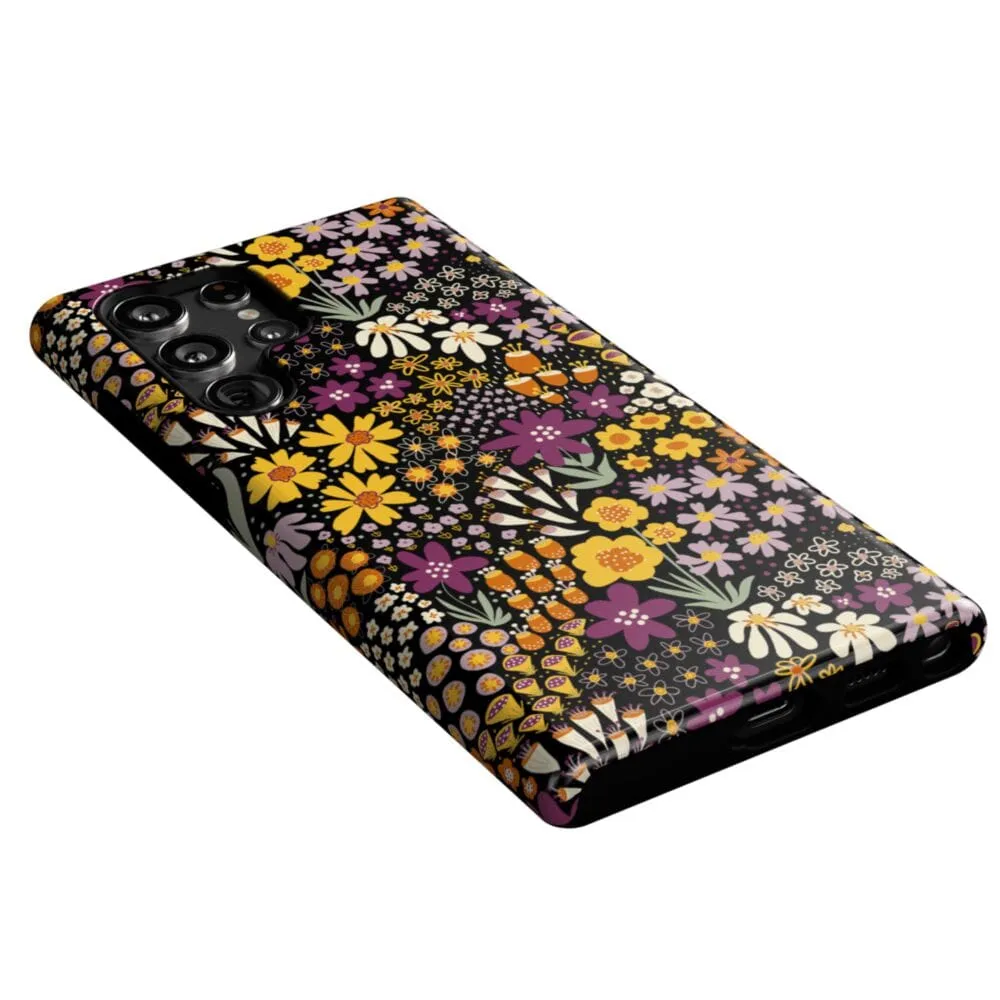 Flash Sale Falling for You | Plum Floral Samsung Case  Limited Stock!