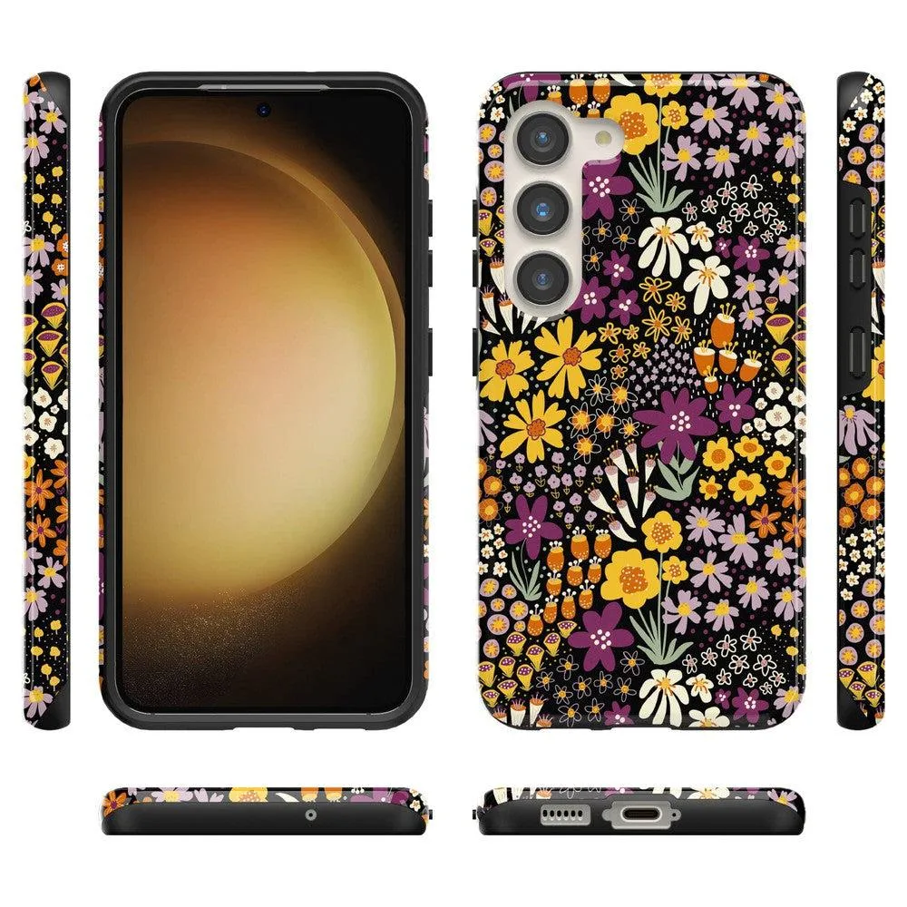 Flash Sale Falling for You | Plum Floral Samsung Case  Limited Stock!