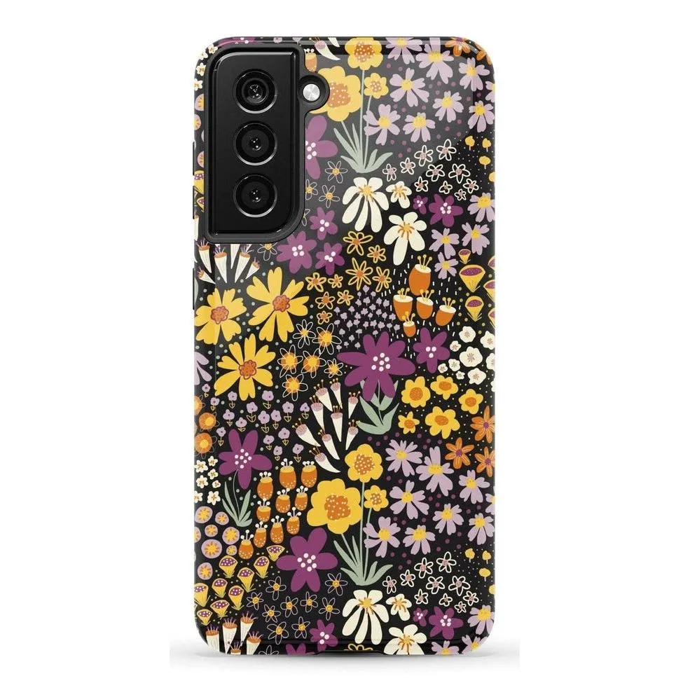 Flash Sale Falling for You | Plum Floral Samsung Case  Limited Stock!