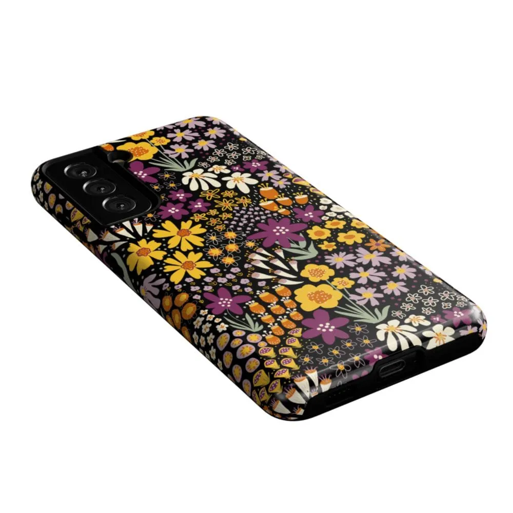 Flash Sale Falling for You | Plum Floral Samsung Case  Limited Stock!