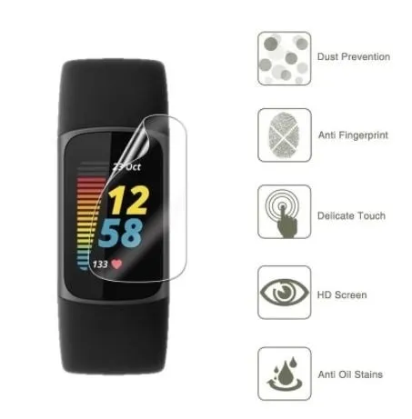 Flash Sale! Fitbit Charge 5 screen protector (plastic film)  Limited Availability!