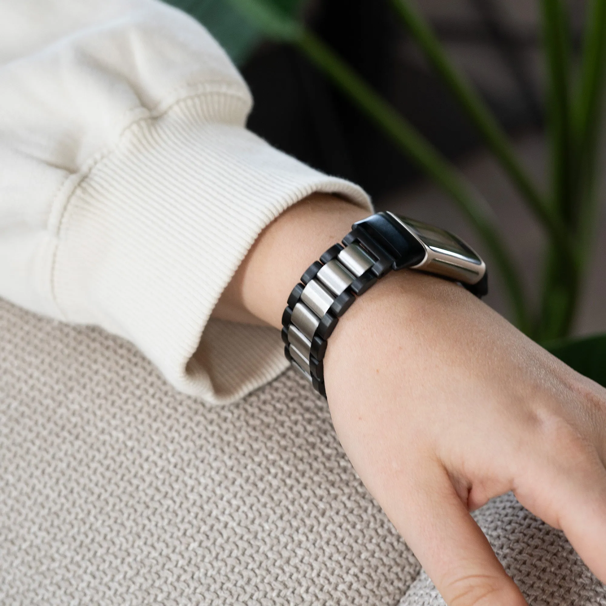 Flash Sale! Fitbit Charge 6 Steel Strap (Black/Silver)  Ends Soon!