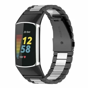 Flash Sale! Fitbit Charge 6 Steel Strap (Black/Silver)  Ends Soon!