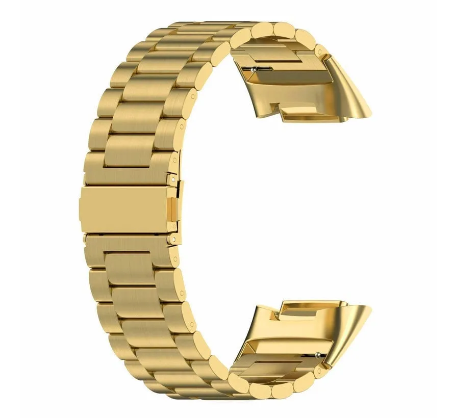 Flash Sale! Fitbit Charge 6 Steel Strap (Gold)  Today Only!