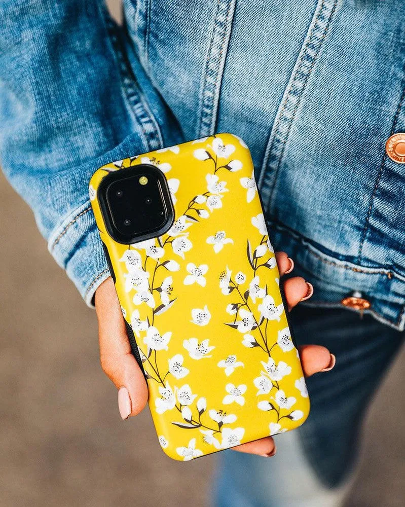 Flash Sale! Floral Forest | Yellow Cherry Blossom Floral Case  Last Few Pieces!