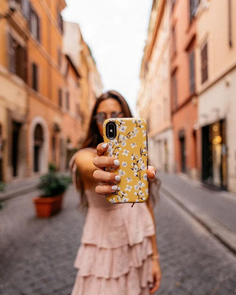 Flash Sale! Floral Forest | Yellow Cherry Blossom Floral Case  Last Few Pieces!