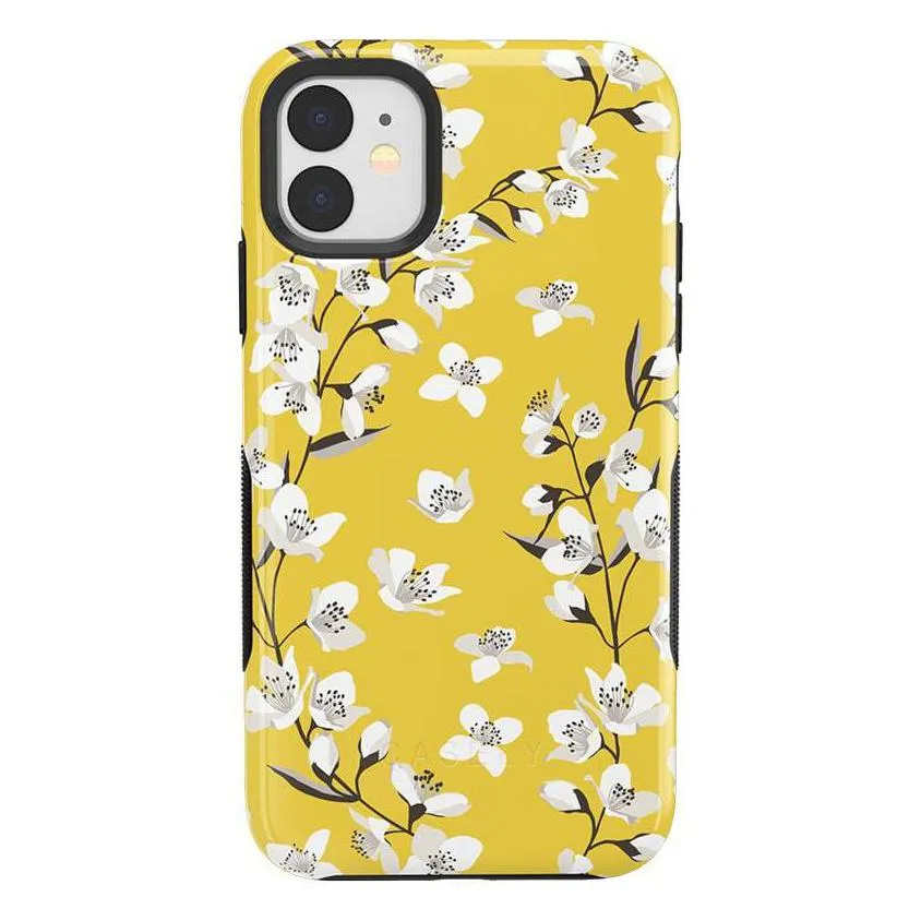 Flash Sale! Floral Forest | Yellow Cherry Blossom Floral Case  Last Few Pieces!