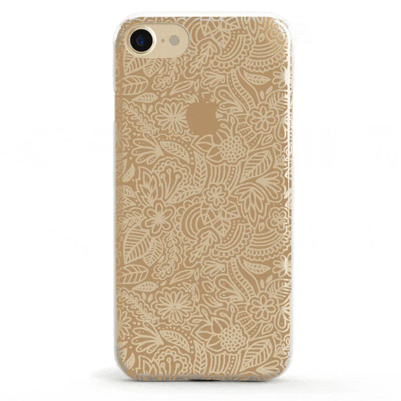 Flash Sale Floral Mandala | Rose Gold Clear Case  Today Only!
