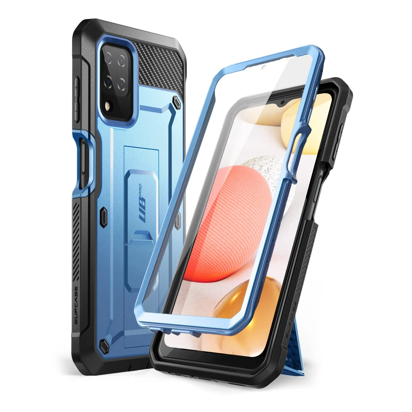 Flash Sale Galaxy A12 Unicorn Beetle Pro Rugged Holster Case-Metallic Blue  Stylish & Comfortable