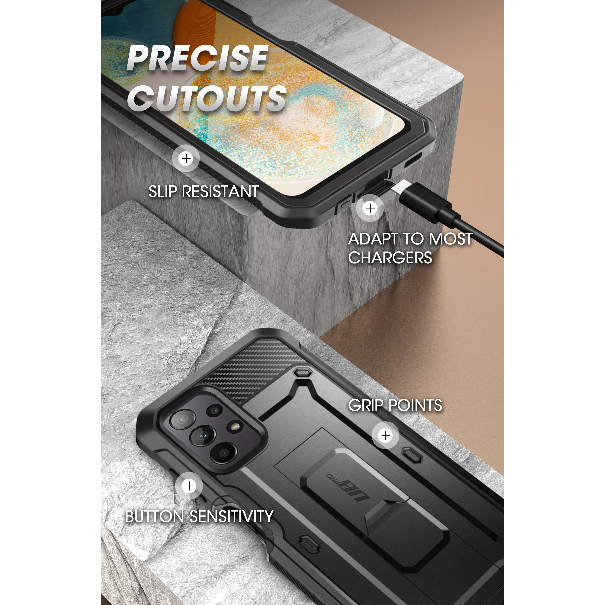 Flash Sale Galaxy A23 Unicorn Beetle PRO Rugged Holster Case-Black  Last Few Pieces!