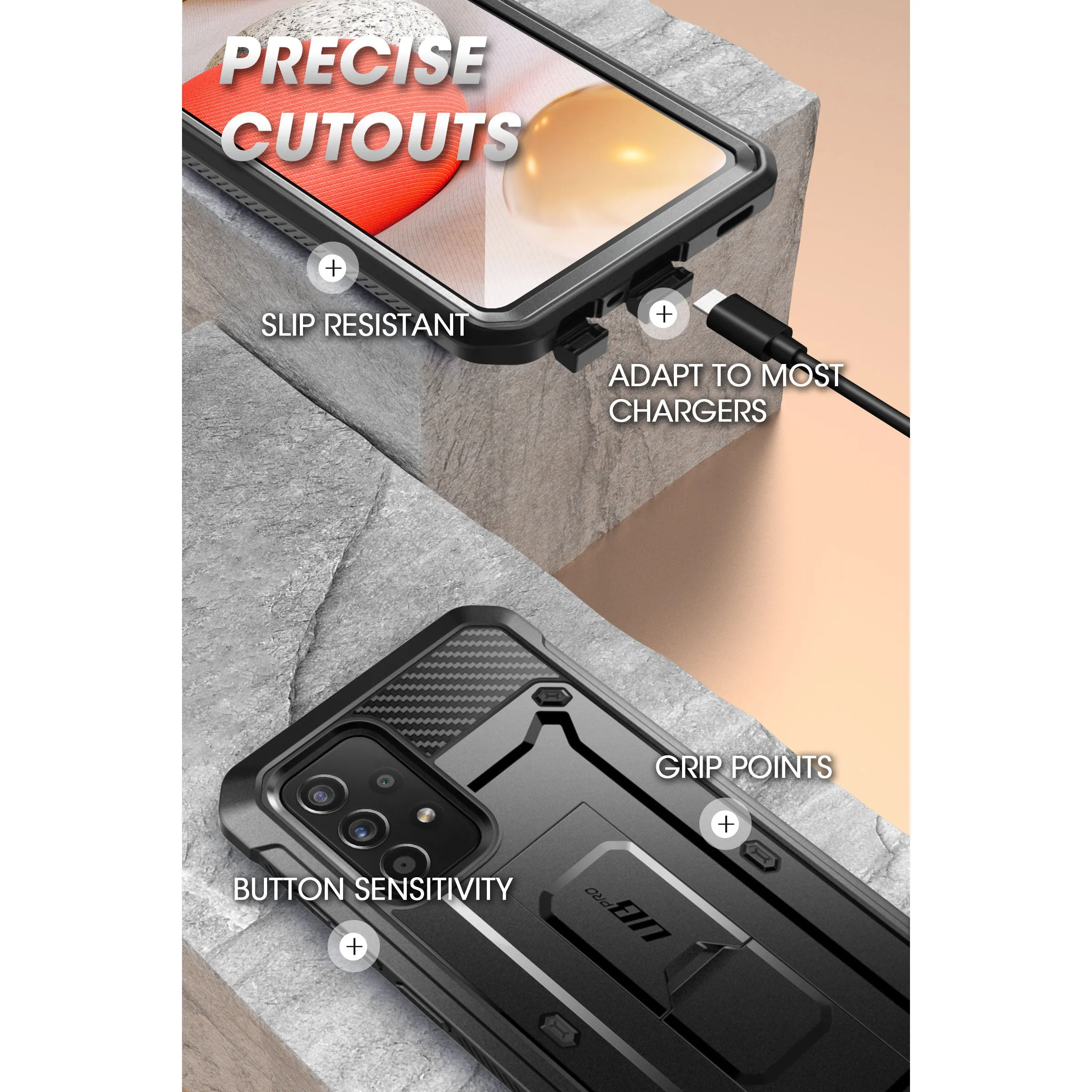 Flash Sale Galaxy A33 Unicorn Beetle PRO Rugged Holster Case-Black  Limited Availability!