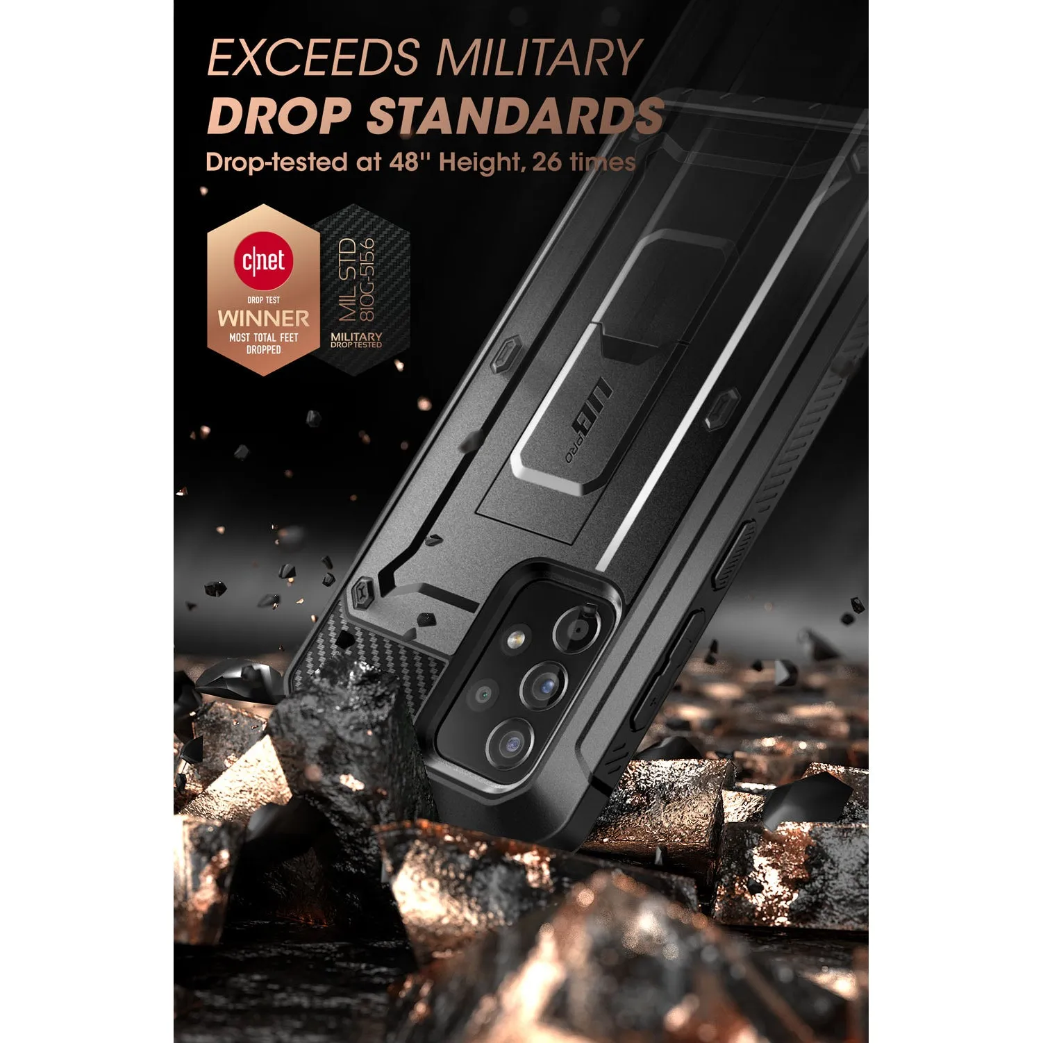 Flash Sale Galaxy A33 Unicorn Beetle PRO Rugged Holster Case-Black  Limited Availability!