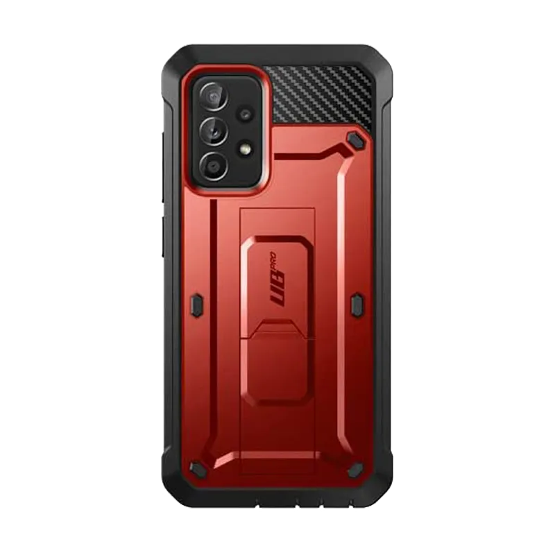 Flash Sale! Galaxy A72 Unicorn Beetle Pro Rugged Holster Case-Metallic Red  Today Only!