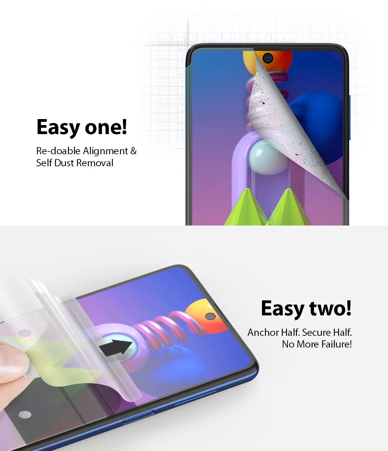 Flash Sale Galaxy M51 Screen Protector | Dual Easy Film  Last Few Pieces!