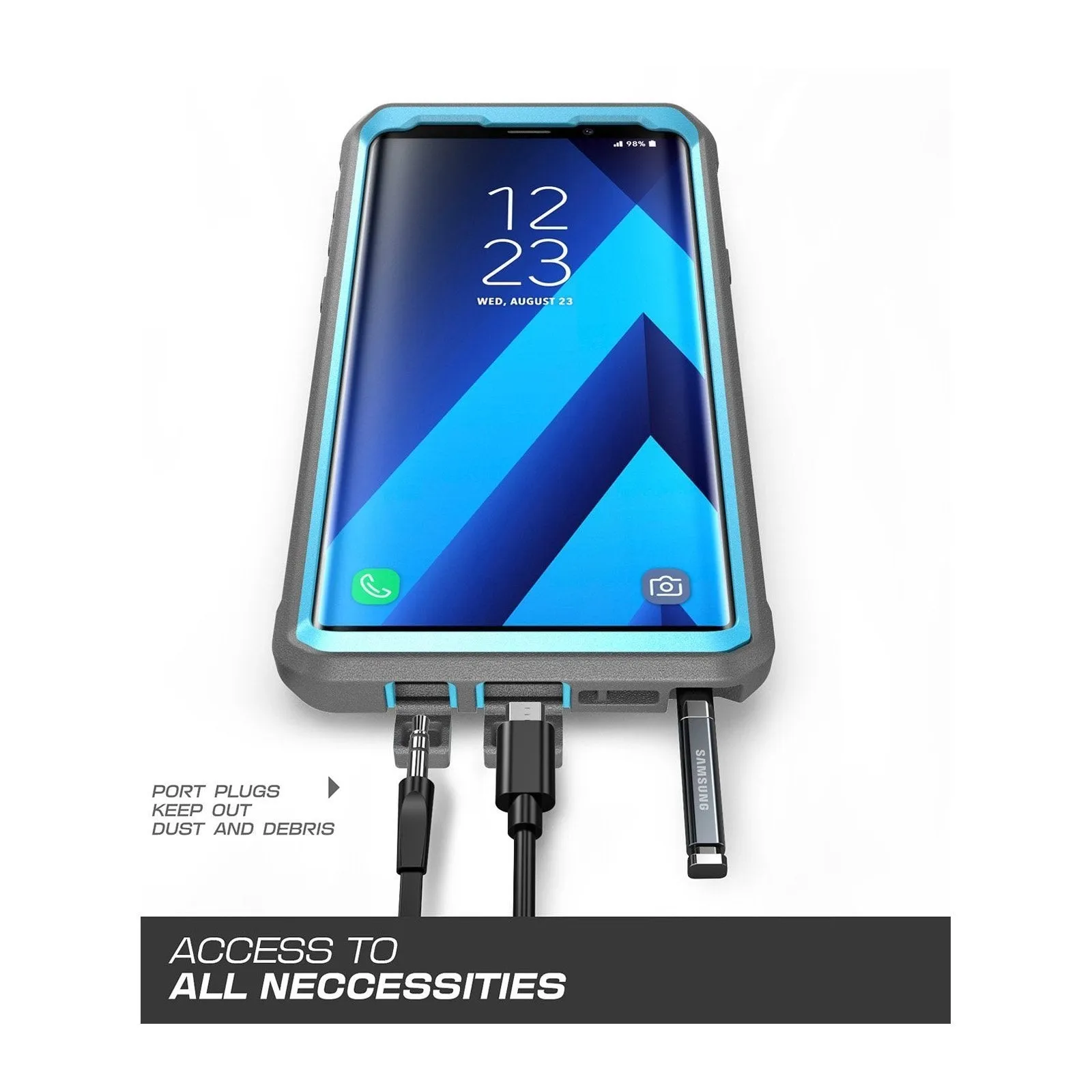 Flash Sale Galaxy Note9 Unicorn Beetle Pro Rugged Holster Case-Blue  Limited Release!