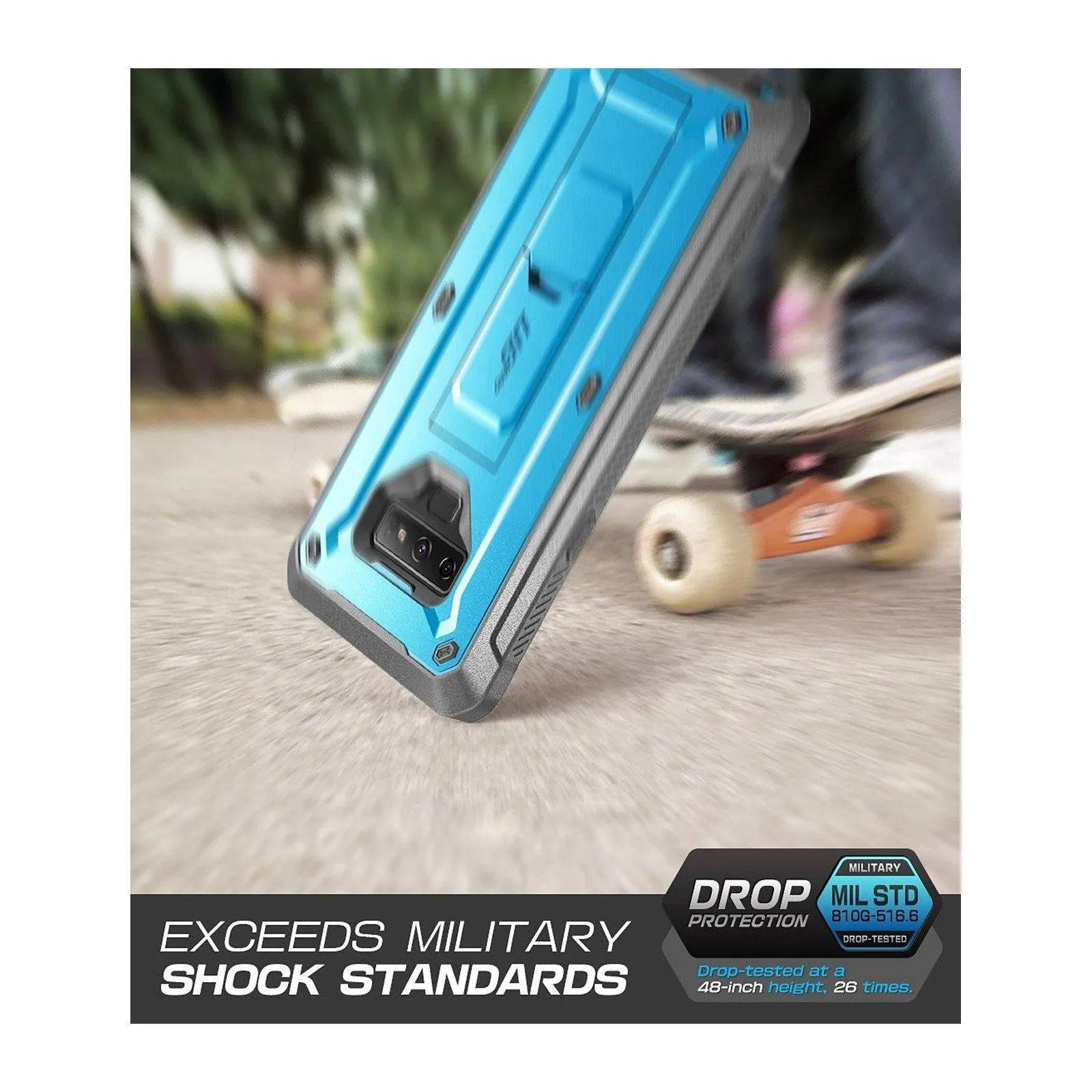 Flash Sale Galaxy Note9 Unicorn Beetle Pro Rugged Holster Case-Blue  Limited Release!