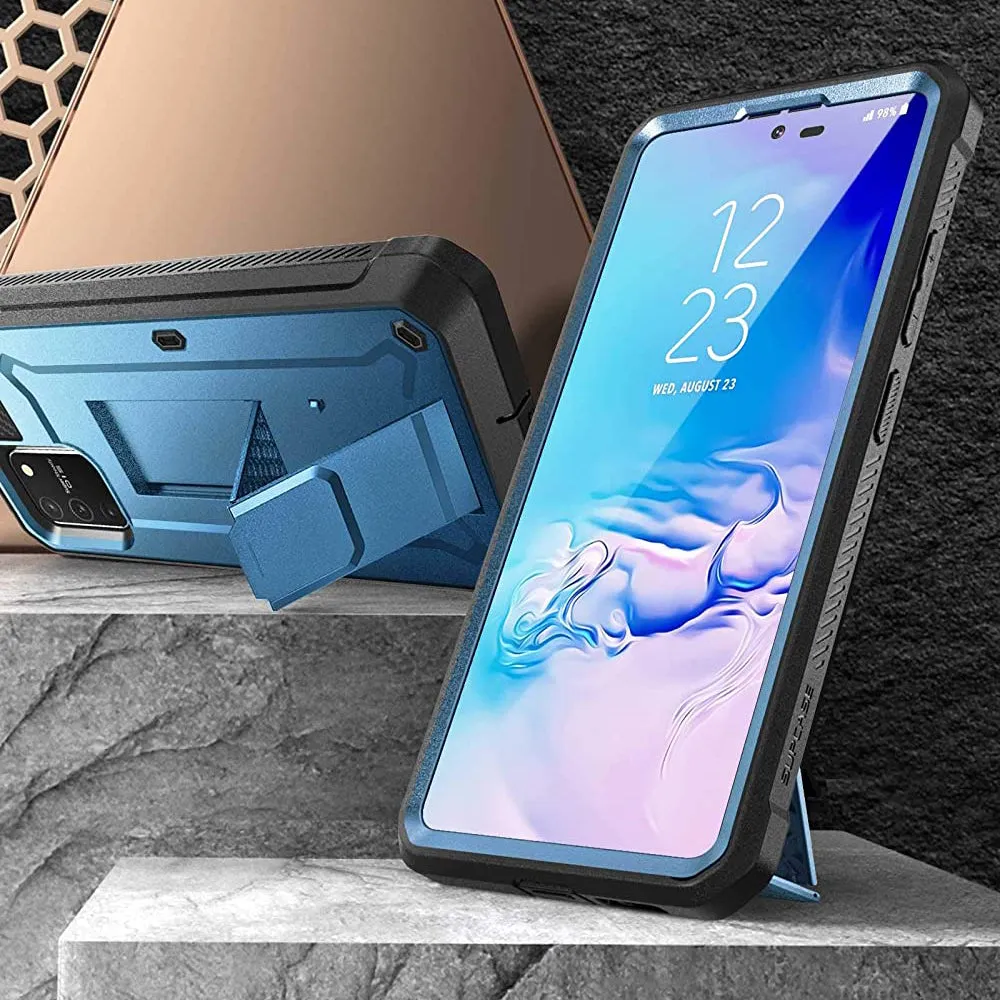 Flash Sale! Galaxy S10 Lite Unicorn Beetle Pro Full Body Rugged Holster Case-Metallic Blue  Last Few Pieces!