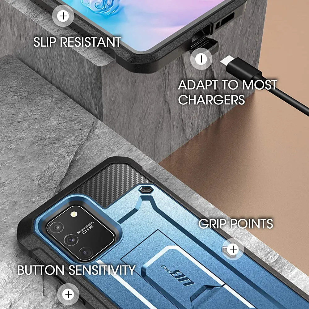 Flash Sale! Galaxy S10 Lite Unicorn Beetle Pro Full Body Rugged Holster Case-Metallic Blue  Last Few Pieces!
