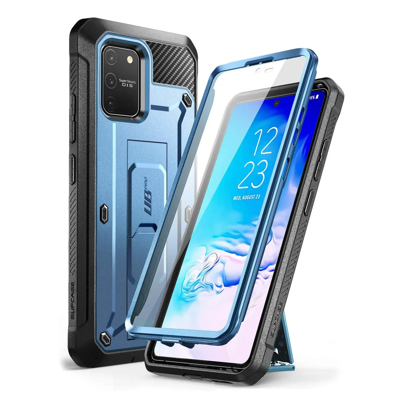 Flash Sale! Galaxy S10 Lite Unicorn Beetle Pro Full Body Rugged Holster Case-Metallic Blue  Last Few Pieces!
